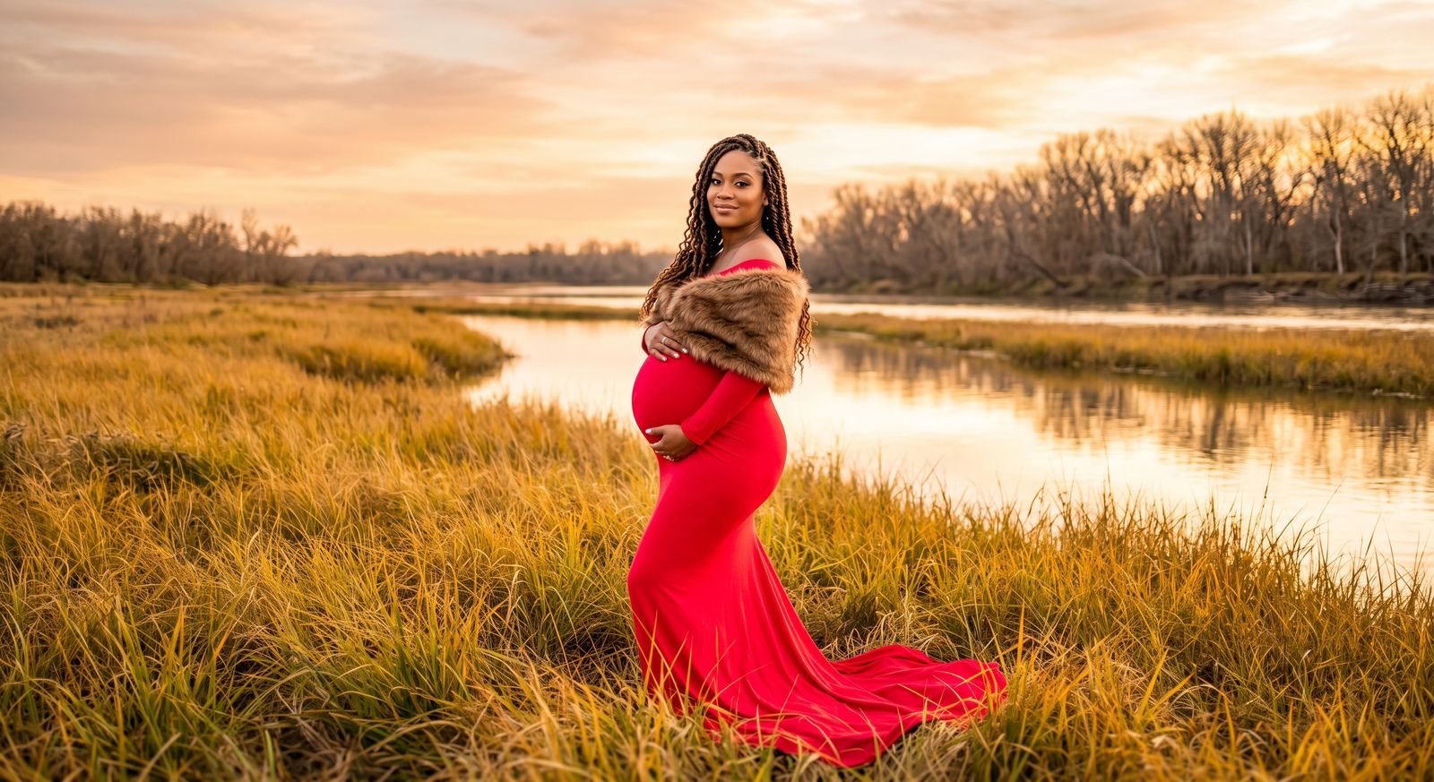 Golden Hour Outdoor Maternity